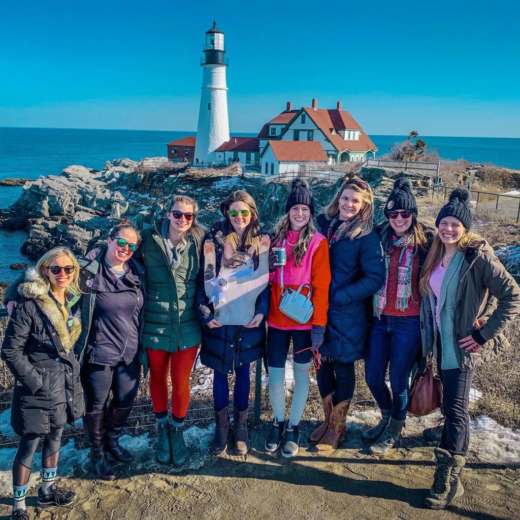 Group of Friends in front of PHL. Photo Credit: Portland Explorer