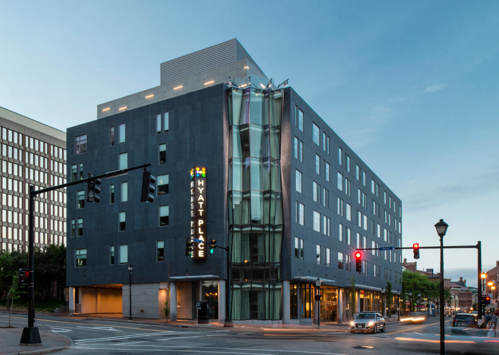 Hotel Exterior. Photo Credit: Hyatt Place Portland Downtown-Old Port Square