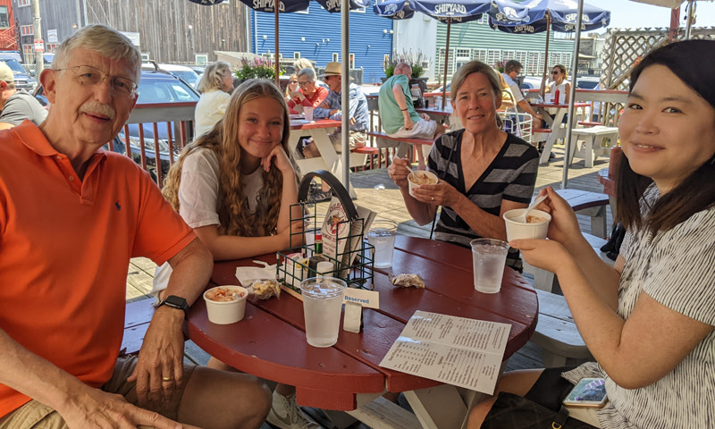 Chowder Tasting at Gilbert's Chowder House. Photo Credit: Maine Day Ventures