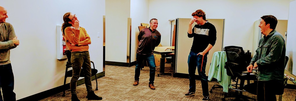 Group Team Building Session. Photo Credit: Get Up & Go Improv Team Building