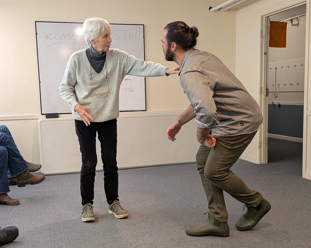 Team Members in Session. Photo Credit: Get Up & Go Improv