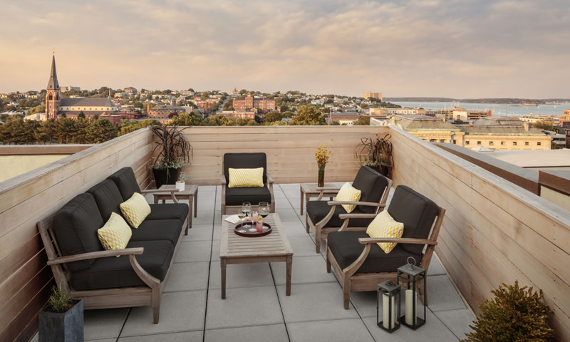 Penthouse Roof Deck. Photo Courtesy of The Press Hotel