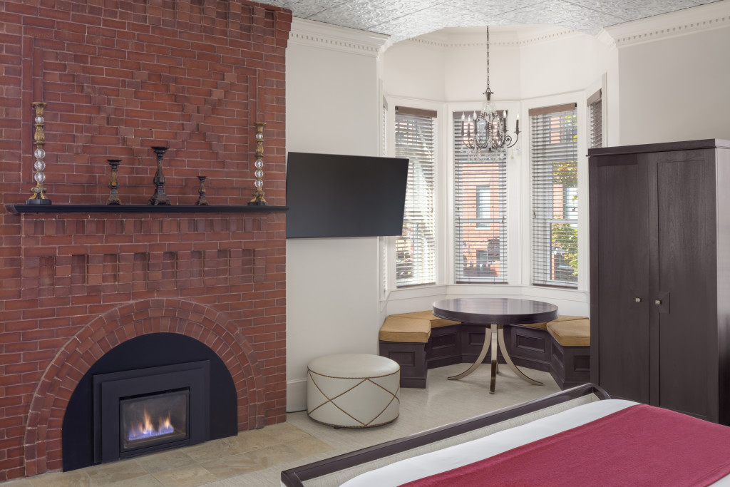 Suite Fireplace. Photo Credit: Irvin Serrano