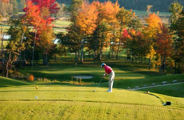 Golf in the fall. Photo Credit: Spring Meadows Golf Course