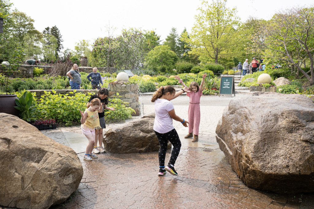 Kids Playing. Photo Credit: Coastal Maine Botanical Gardens
