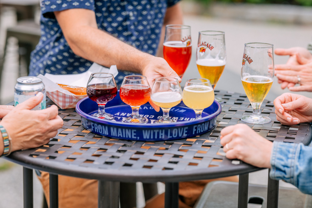 Beer at Tasting Room. Photo Credit: Allagash Brewing Company