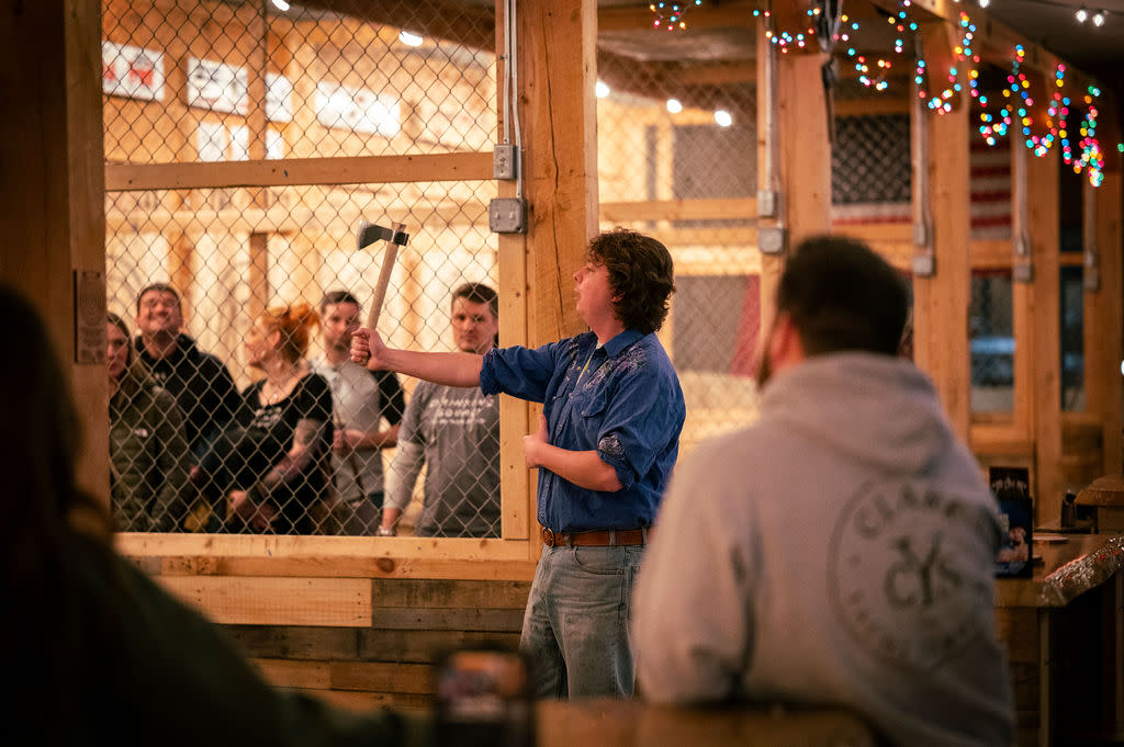 Axe Throwing. Photo Credit: Nate Davis