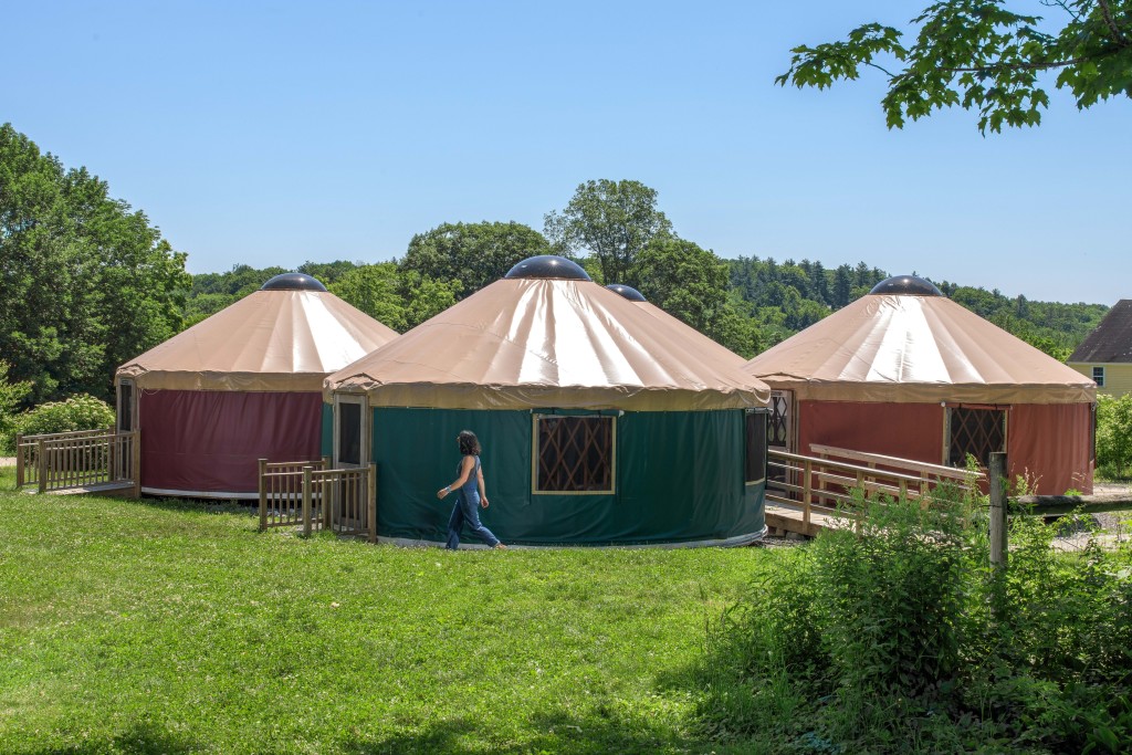 Yurts. Photo Credit: Peter G. Morneau
