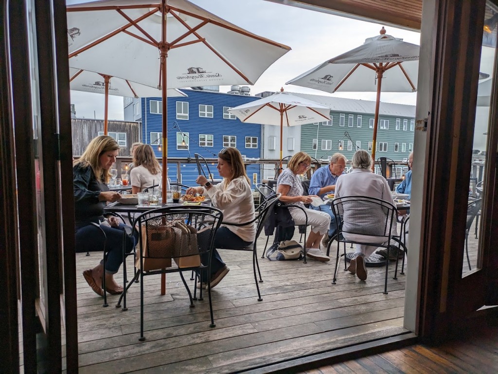 Upstairs Deck Dining. Photo Credit: Boone's Fish House & Oyster Room