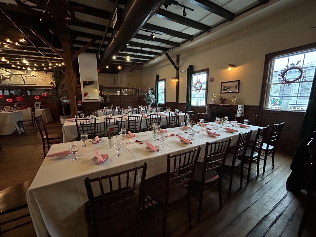 Wedding Tables. Photo Credit: Boone's Fish House & Oyster Room
