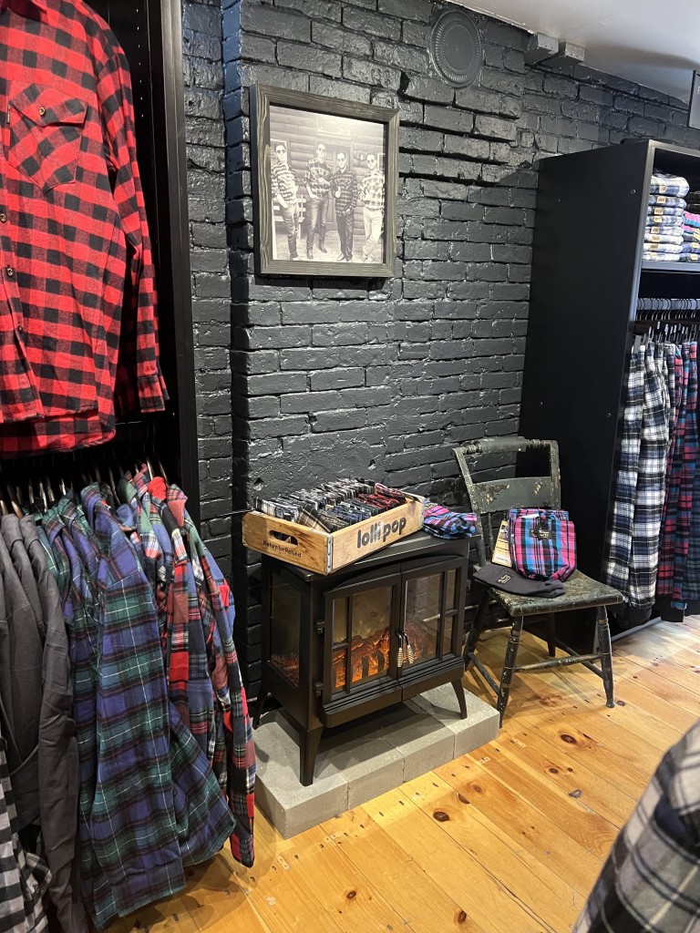 Fireplace. Photo Credit: The Vermont Flannel Co.