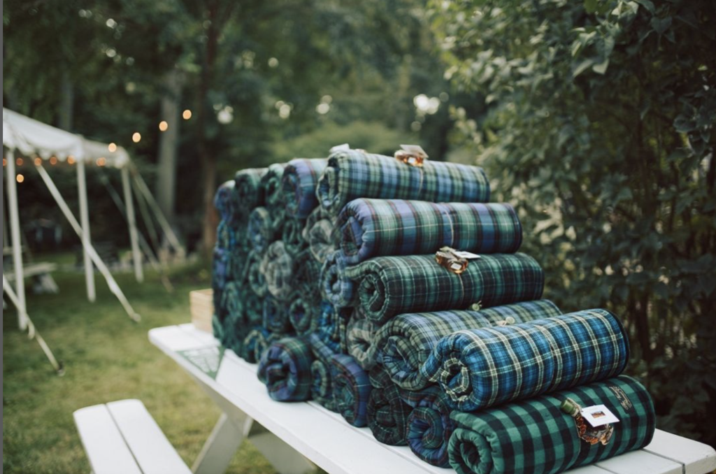 Wedding Favors. Photo Credit: The Vermont Flannel Co.