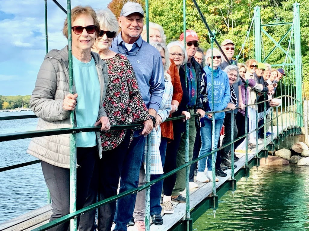Tour Group on Bridge. Photo Credit: Maine Day Trips & Tours