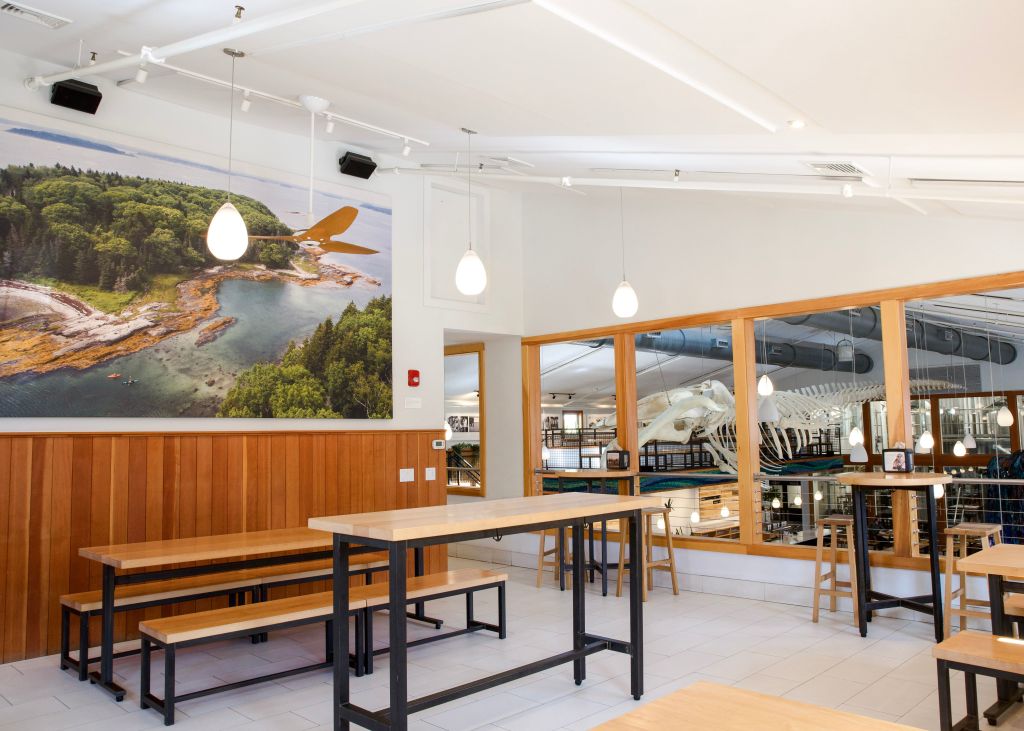 Meeting Space. Photo Credit: Maine Beer Company