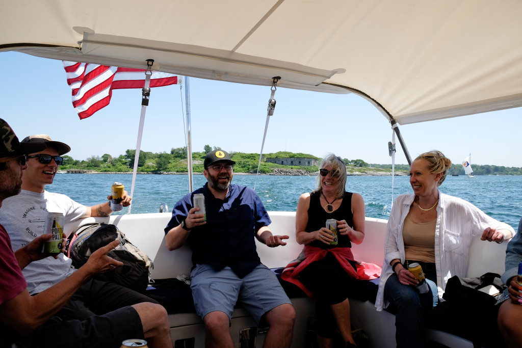 Beer on Boat. Photo Credit: Portland Explorer