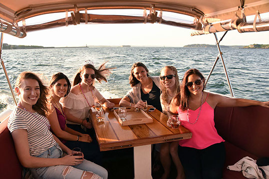Bachelorette Party. Photo Credit: Casco Bay Custom Charters