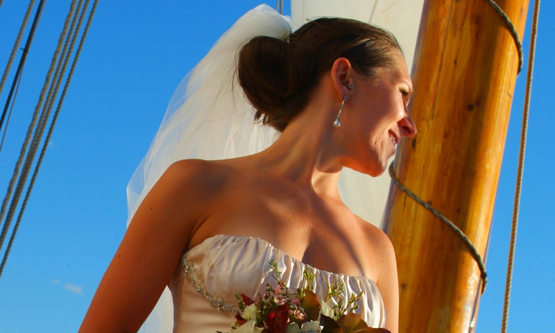 Bride. Photo Credit: Portland Schooner Co.