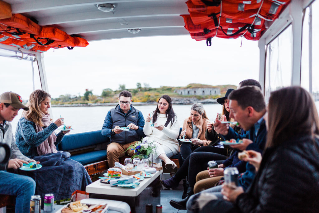 Group on Boat Cruise. Photo Credit: A. Fogarty Photography