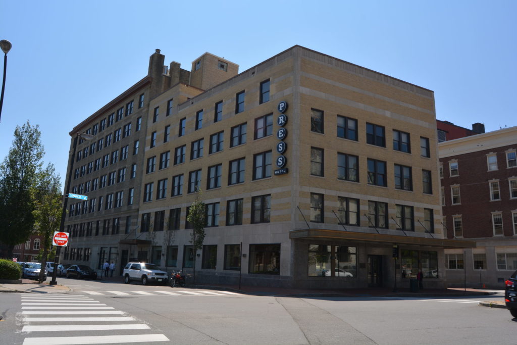 The Press Hotel Exterior. Photo Credit: Emily Biz Pics
