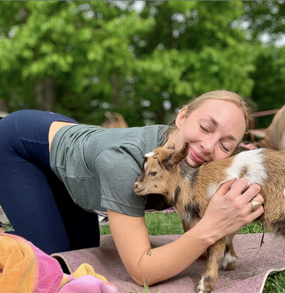 Goat Yoga. Photo Credit: Michael D. Wilson