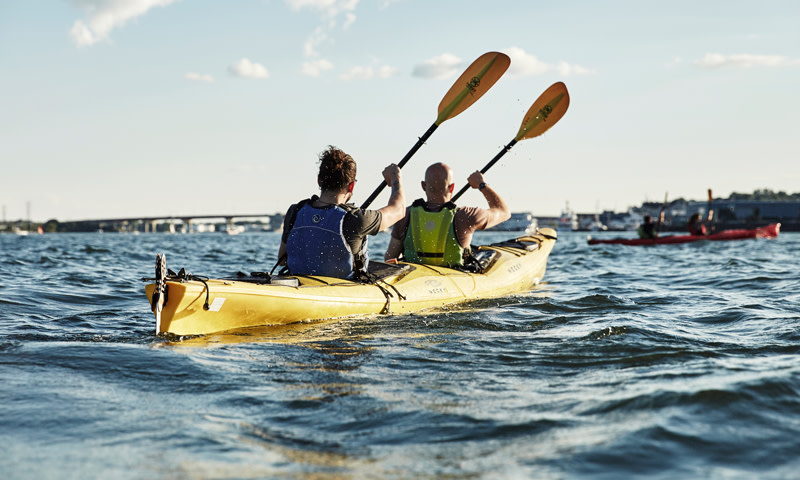 Tandem Kayaking. Photo Credit: Michael Wilson