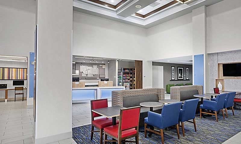 Lobby. Photo Credit: Holiday Inn Express & Suites South Portland