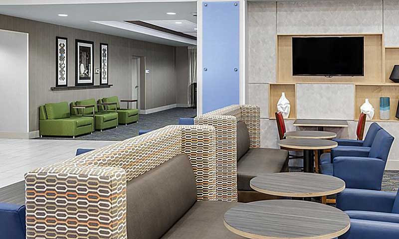 Lobby. Photo Credit: Holiday Inn Express & Suites South Portland