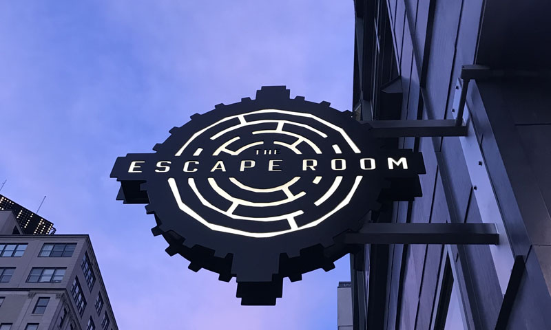 Sign. Photo Credit: The Escape Room