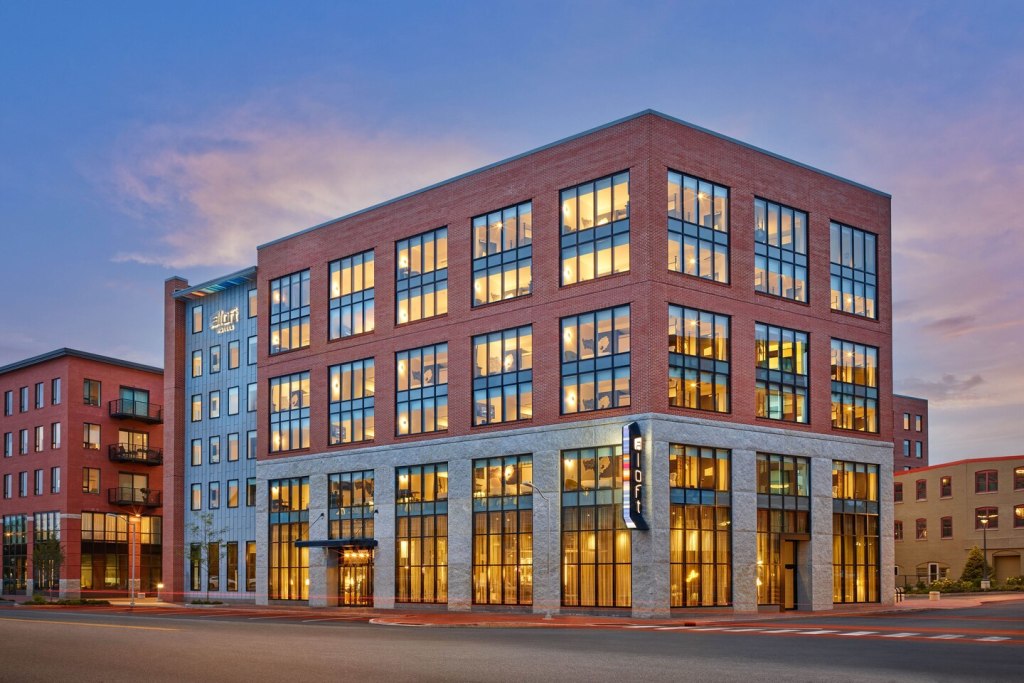 Aloft Exterior. Photo Credit: Aloft by Marriott Portland Downtown Waterfront ME