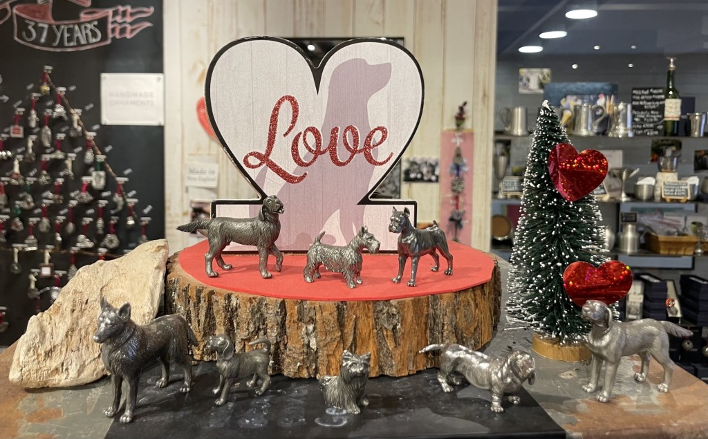 Dog Figurines. Photo Credit: Danforth Pewter