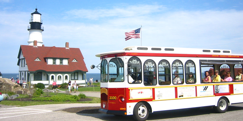 Trolley at PHL. Photo Credit: Portland Discovery Land & Sea Tours