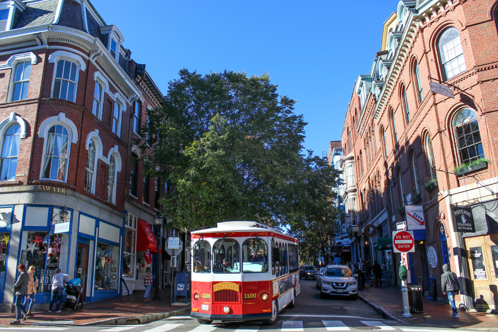 Trolley in the Old Port. Photo Credit: Joe Faragalli