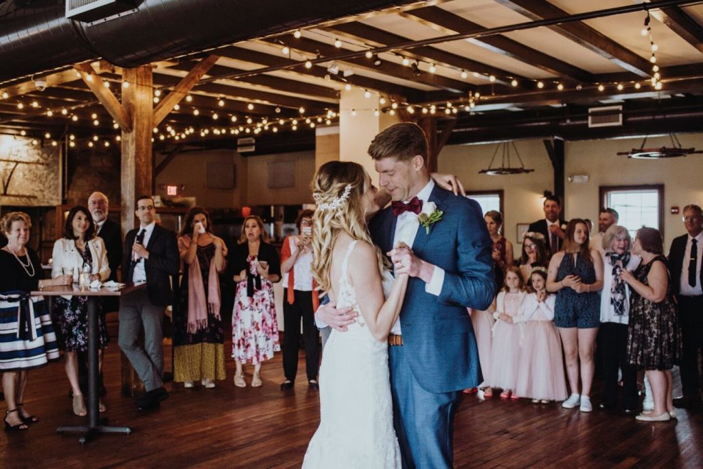 Wedding Couple First Dance. Photo Credit: Boone's Fish House & Oyster Room