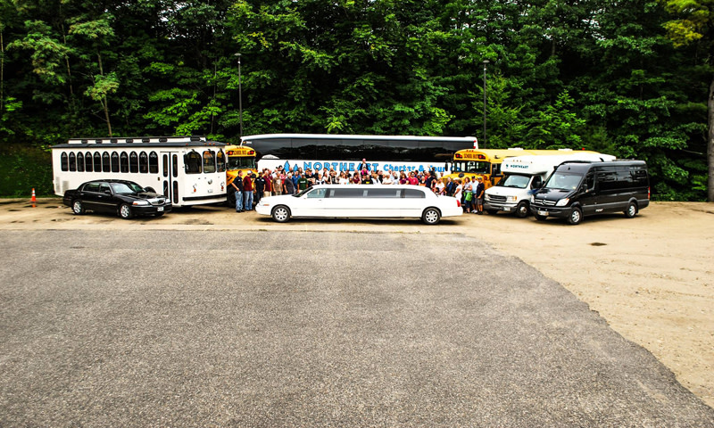 Fleet of Vehicles. Photo Credit: Northeast Charter Tour & Co