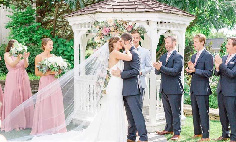 Wedding Ceremony. Photo Provided by Inn by the Sea