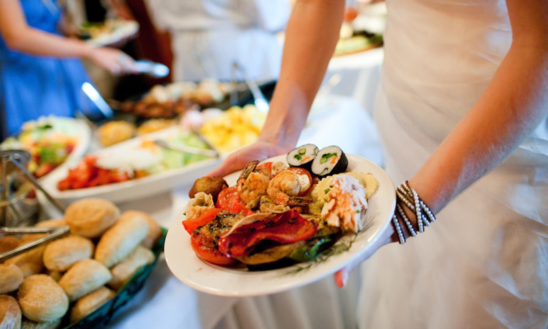 Buffet. Photo Credit: Migis Lodge on Sebago Lake