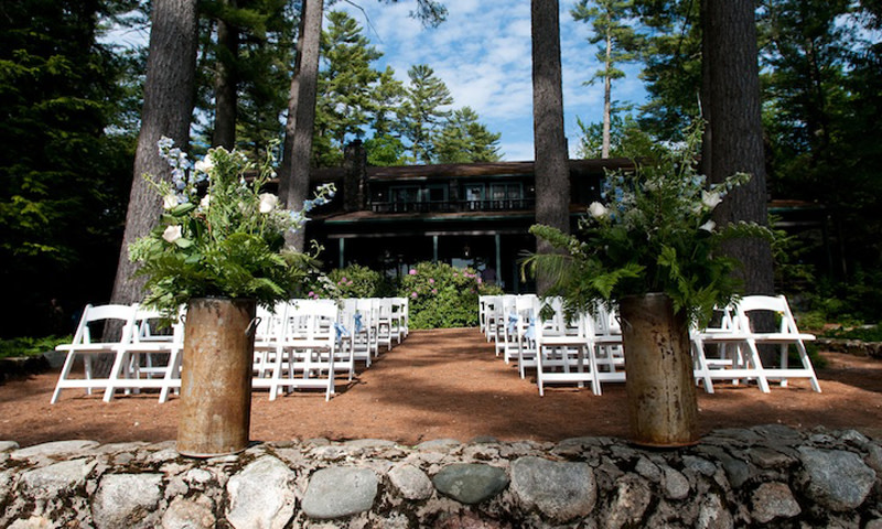 Ceremony. Photo Credit: Migis Lodge on Sebago Lake