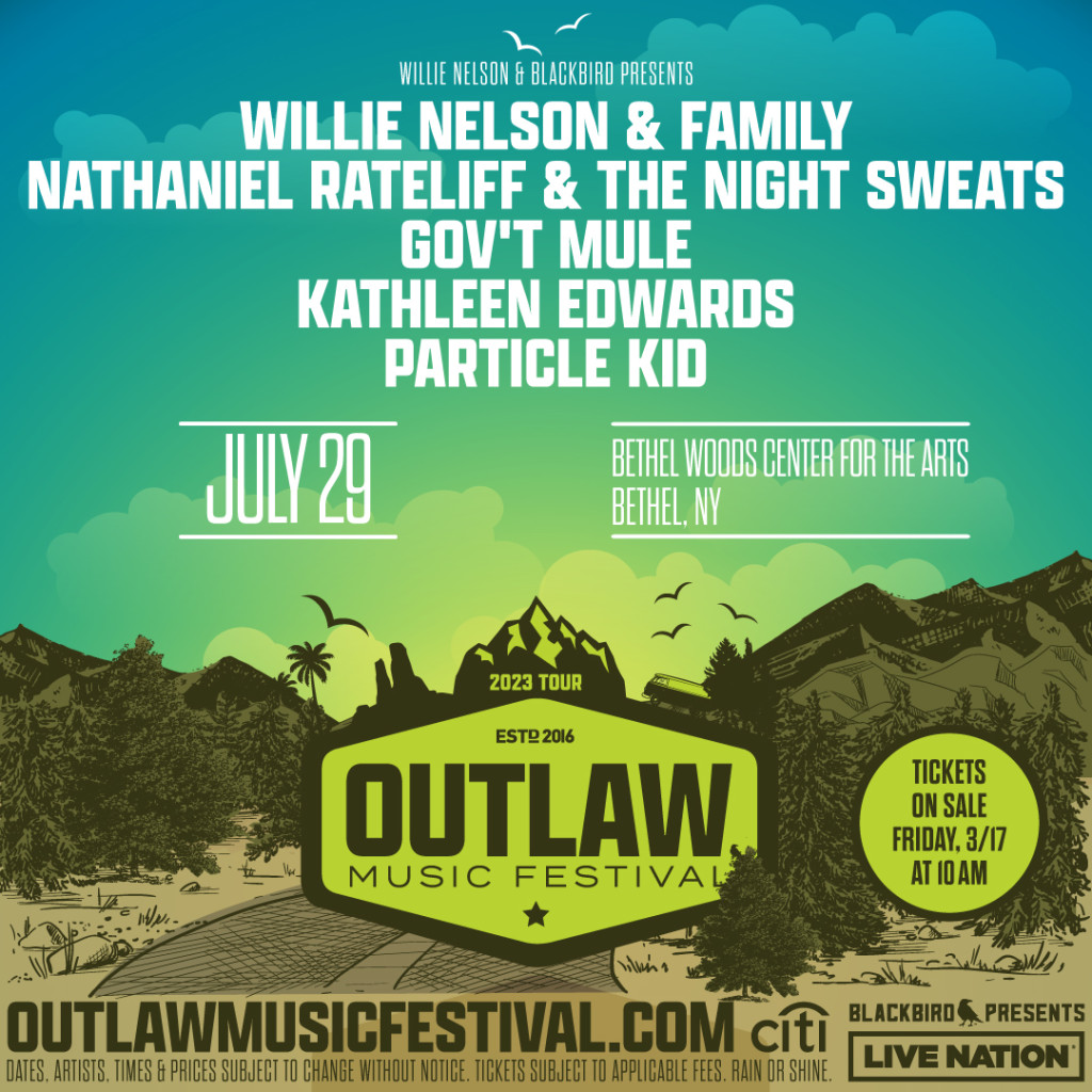Outlaw Music Festival featuring Willie Nelson & Family, Nathaniel Rateliff and the Night Sweats, Gov't Mule, Kathleen Edwards & Particle Kid