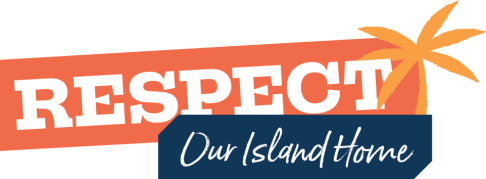 Respect our island home logo
