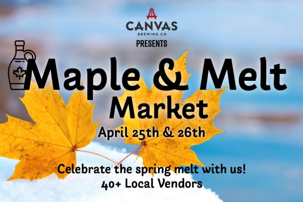Maple and Melt Market at Canvas Brewing Bracebridge