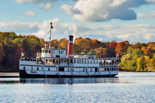 Autumn cruise on Lake of Bays Muskoka