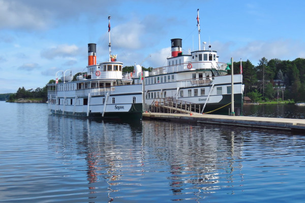 RMS Segwun steamship on Lake Muskoka