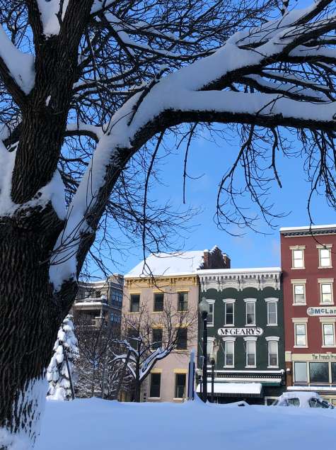 Downtown in Snow