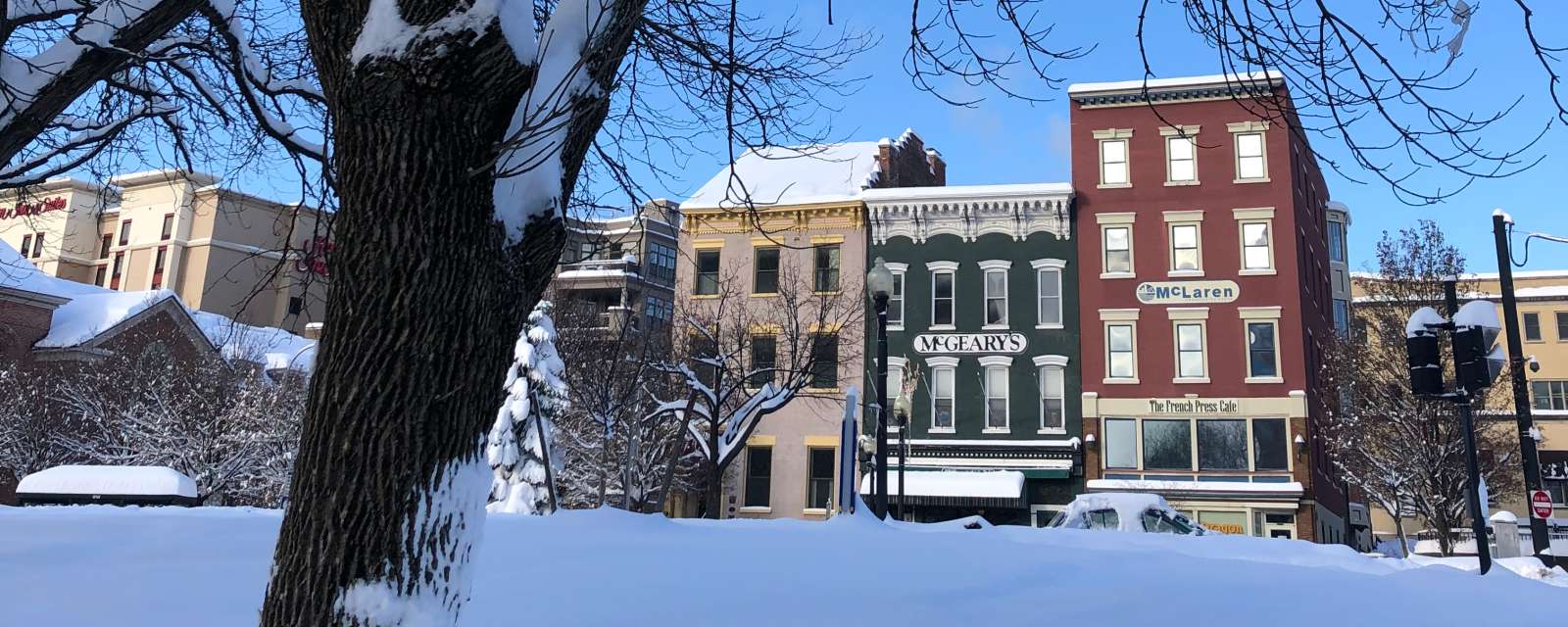 Downtown in Snow