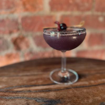 The Black Widow Halloween Cocktail Albany Distilling