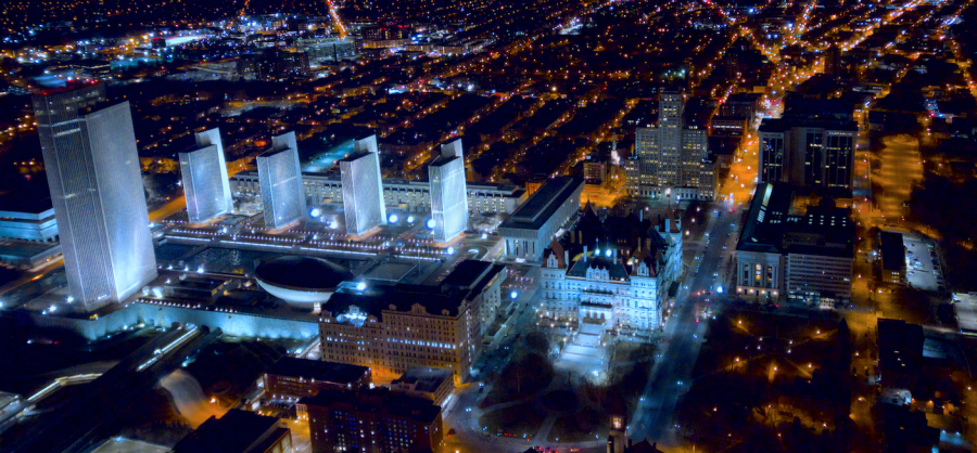 Downtown Albany at Night