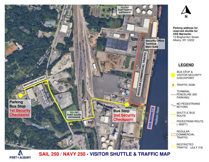 Navy250 Parking Info