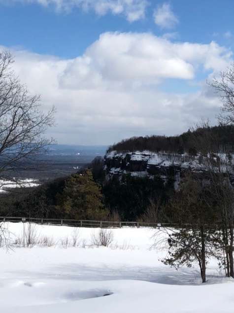 John Boyd Thacher Park in winter