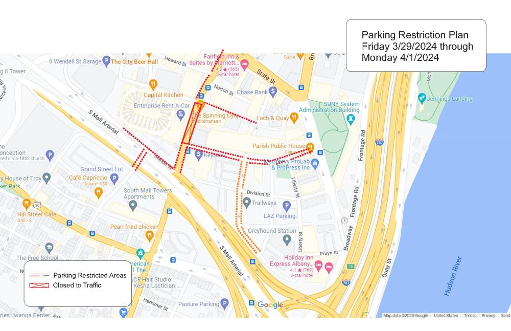 2024 NCAA Road Closures Map 2