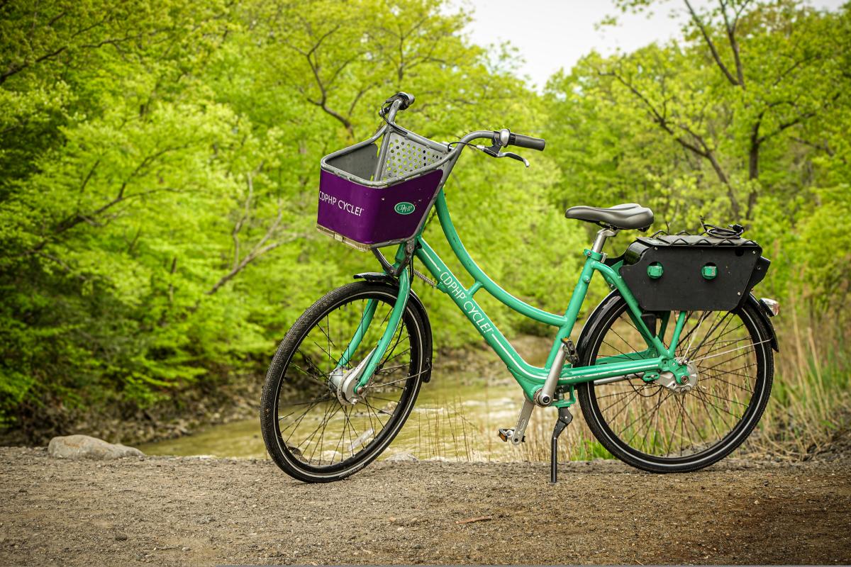 CDPHP Cycle Bike at Albany County Helderberg Hudson Rail Trail